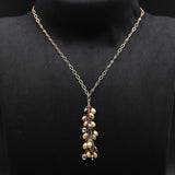 925 Silver Pyrite Cluster Necklace