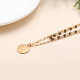 925 Silver Pyrite Beaded Necklace