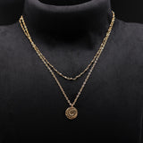 925 Silver Pyrite Beaded Necklace