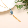 925 Silver Chain Tassel Pendant Necklace