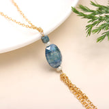 925 Silver Chain Tassel Pendant Necklace