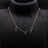 925 Silver Mixed Charm Lariat Necklace