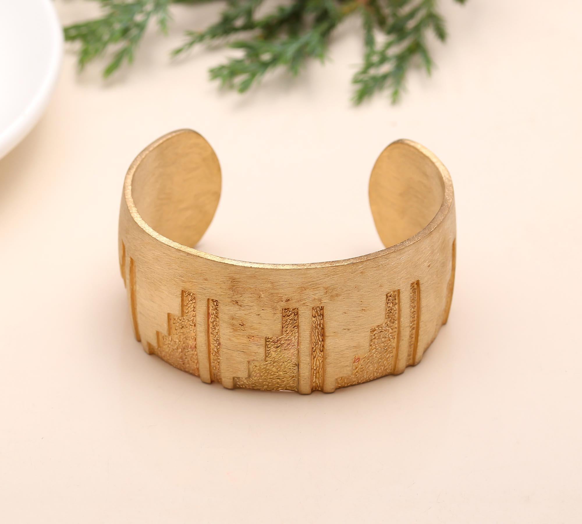 925 Silver Brushed Cuff Bracelet
