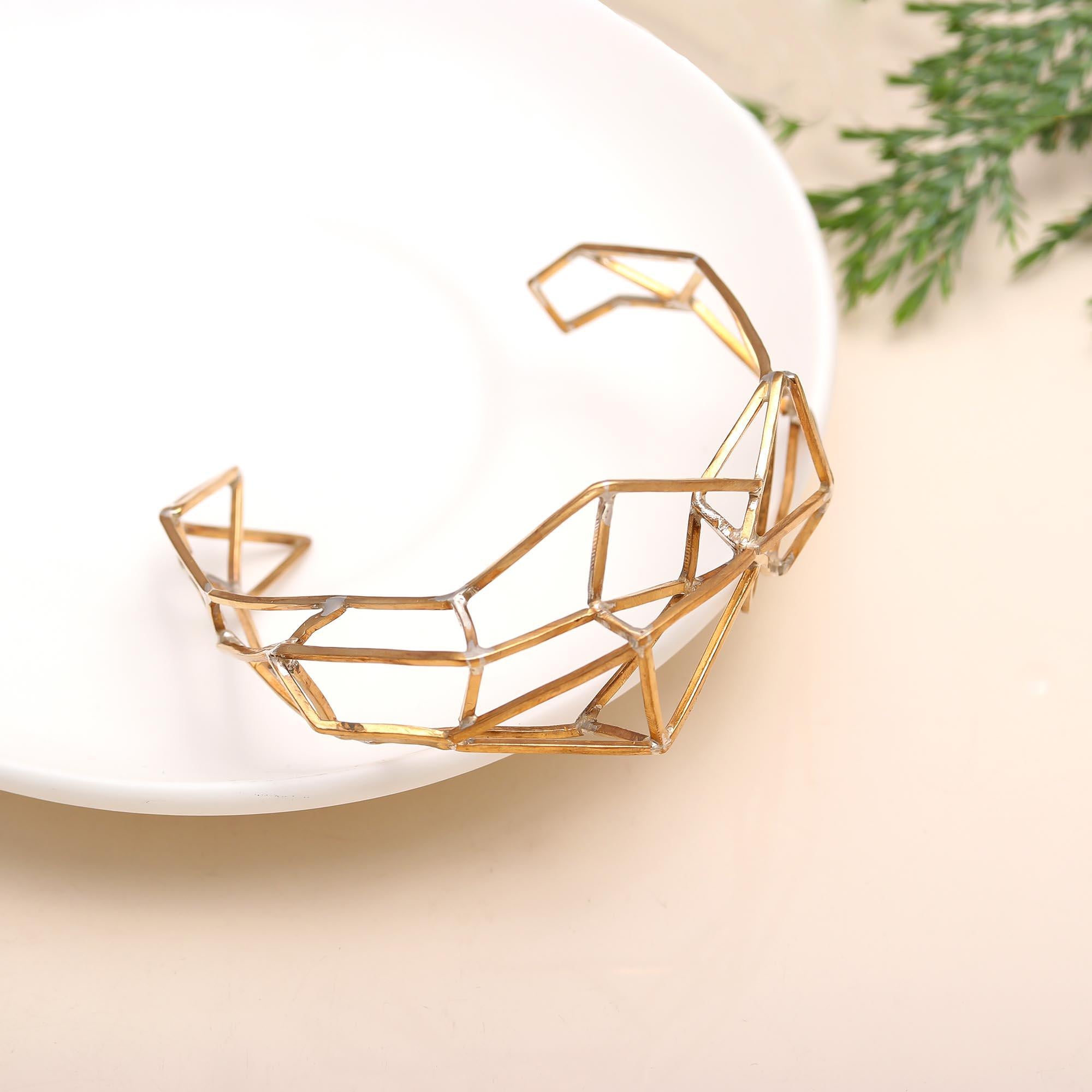 925 Silver Open Frame Cuff Bracelet