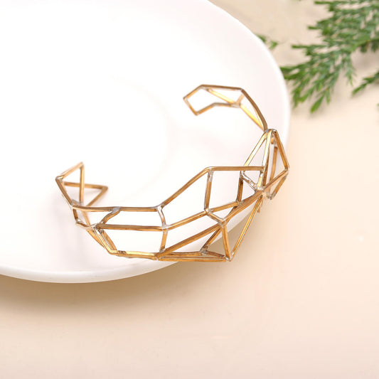 925 Silver Open Frame Cuff Bracelet