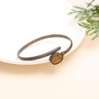 925 Silver Druzy Open Cuff Bracelet