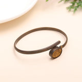 925 Silver Druzy Open Cuff Bracelet