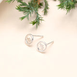 925 Sterling Silver Plain Stud Earrings