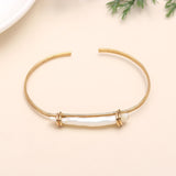 925 Silver Baroque Pearl Open Cuff Bracelet