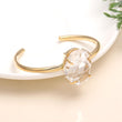 925 Silver Quartz Cuff Bracelet