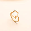 925 Silver Abstract Origami Ring