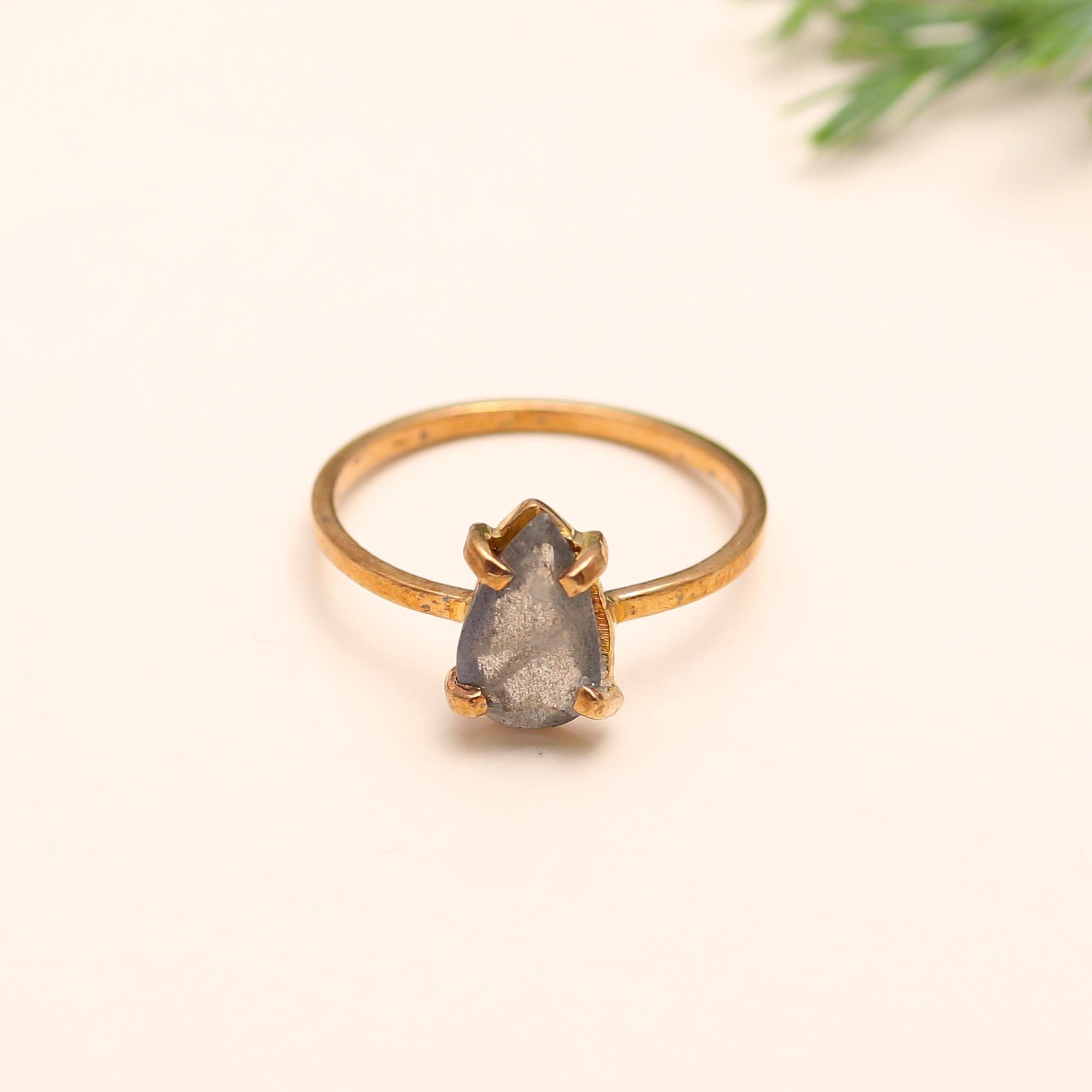 925 Silver Labradorite Ring