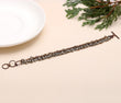 925 Silver Hematite Beaded Cluster Bracelet
