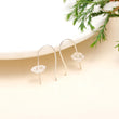 925 Silver Herkimer Quartz Crystal Hook Earrings