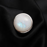 925 Silver Rainbow Moonstone Ring