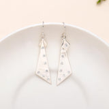 925 Silver Textured Dangle Earrings
