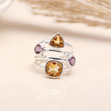 925 Silver Multi-Stone Ring