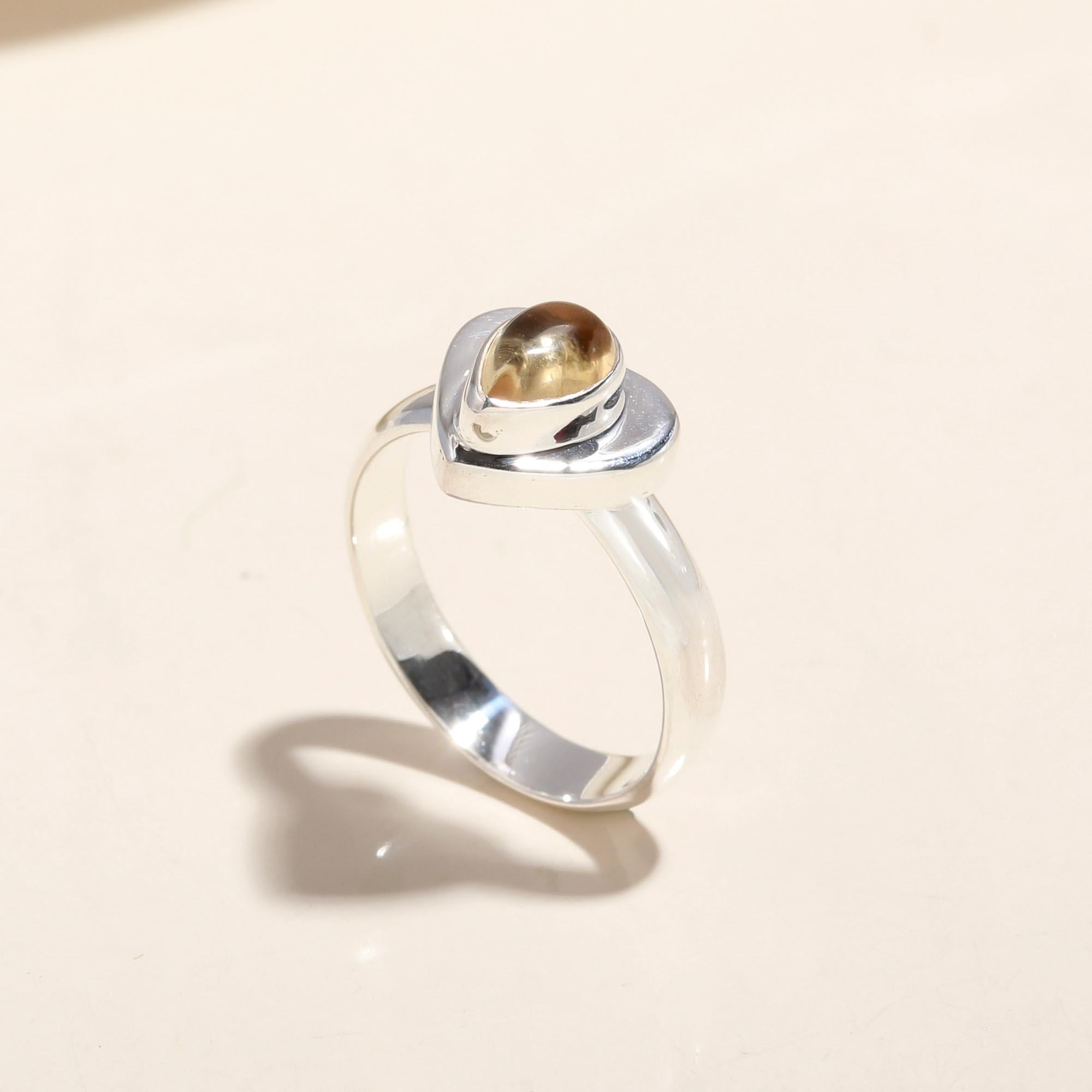 925 Silver Oval Tiger Eye Ring