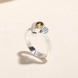 925 Silver Oval Tiger Eye Ring