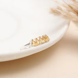 925 Silver Citrine Ring