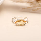 925 Silver Citrine Ring