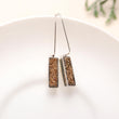 925 Silver Gold Druzy Hook Earrings