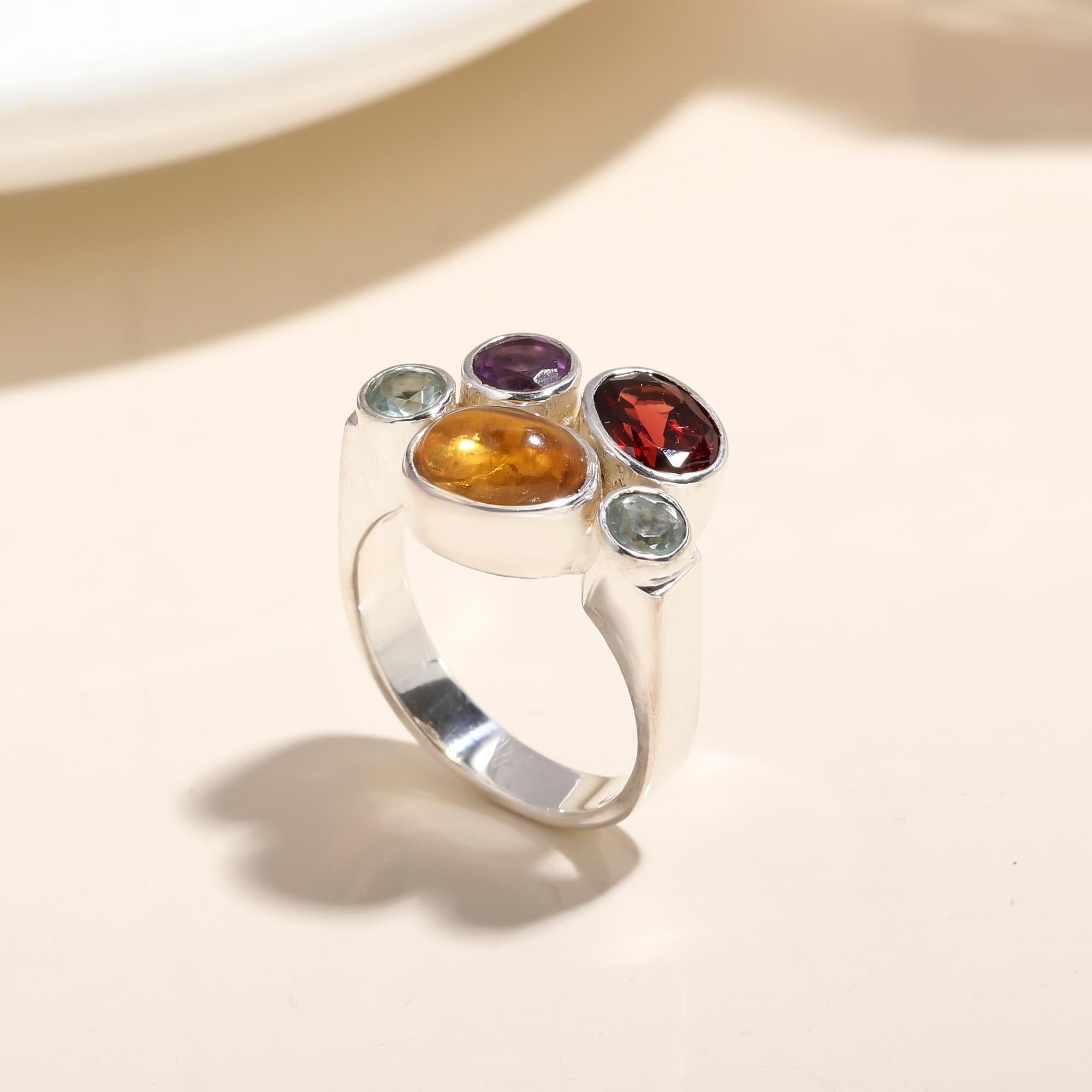 925 sterling silver cocktail ring