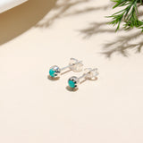 925 Silver Turquoise Stud Earrings