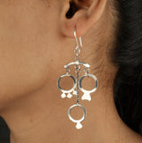 925 Sterling Silver Chandelier Earrings