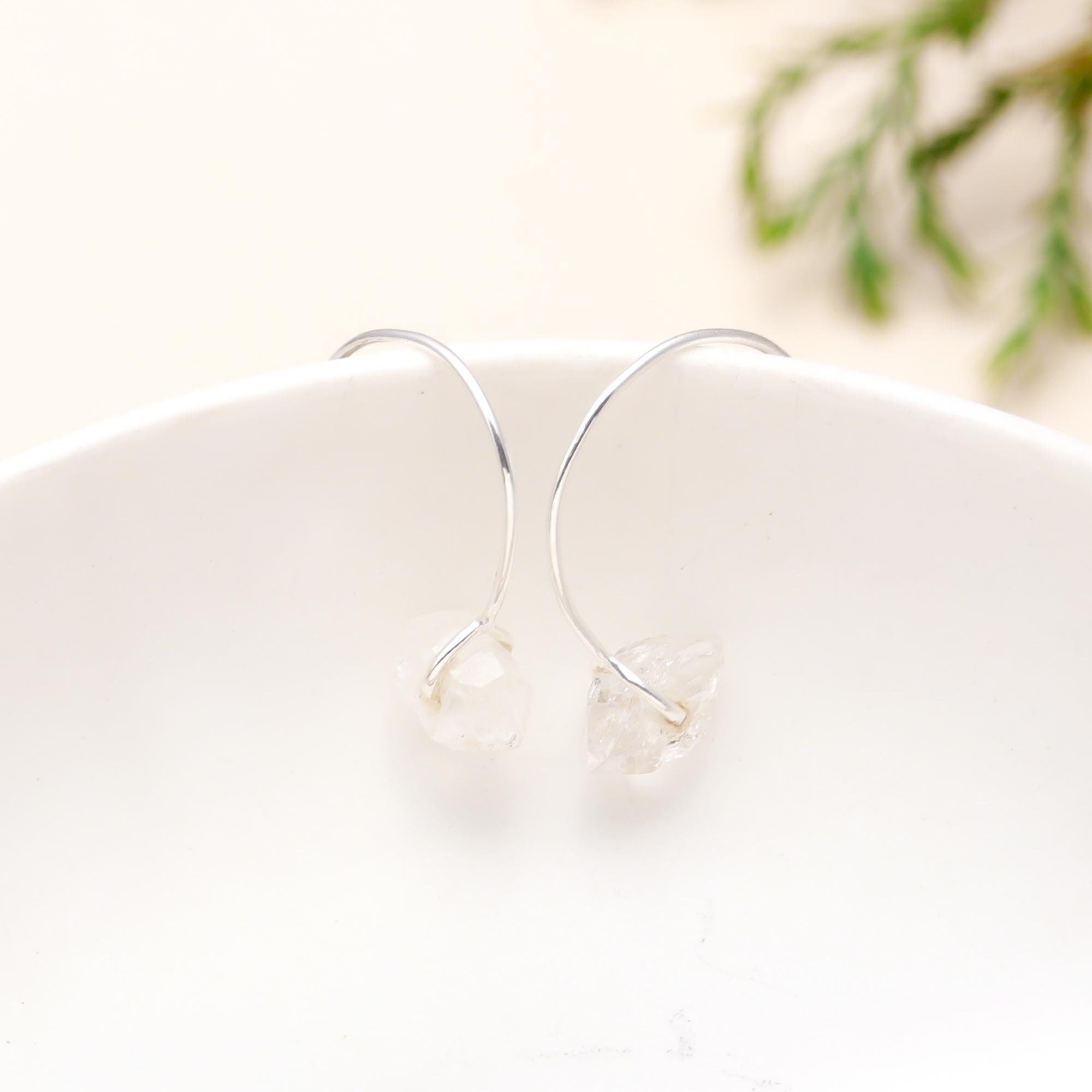 925 Sterling Silver Herkimer Diamond Earring