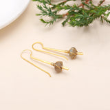 925 Sterling Silver Moonstone Labradorite Earring