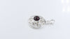 Red Gernet Round Shape Gemstone Pendant In Sterling Silver
