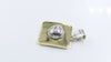 Golden And Sterling Silver Squared Shape Pendant