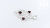 Fine Sterling Silver Natural Garnet Gemstone Pendent