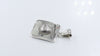 Antique 925 Sterling Silver Color Square Shape Charms Pendant