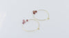 925 Sterling Silver Sapphire Hoop Earrings