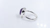 Handmade 925 Sterling Silver Brazil Cabochon Amethyst Ring