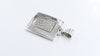 925 Sterling Silver Designer Square Shape Pendant