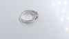 925 Silver Wave Design Garnet & White Zircon Ring