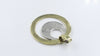 Yellow Double Circle 925 Sterling Silver Necklace