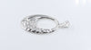 Vintage 925 Sterling Silver Deco Etched Puffy Teardrop Pendant